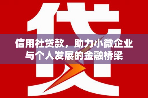 镇原信用社贷款，助力小微企业与个人发展的金融桥梁