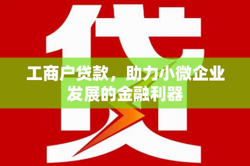 镇原工商户贷款，助力小微企业发展的金融利器