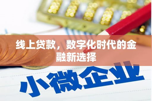 镇原线上贷款，数字化时代的金融新选择