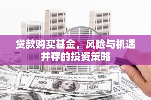 镇原贷款购买基金，风险与机遇并存的投资策略