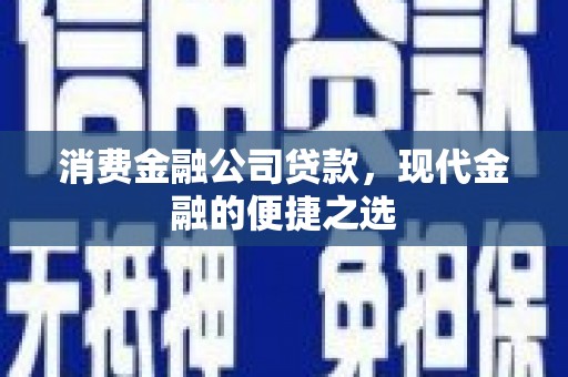 镇原消费金融公司贷款，现代金融的便捷之选
