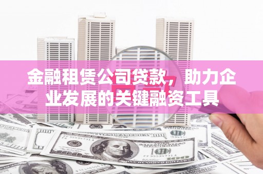 镇原金融租赁公司贷款，助力企业发展的关键融资工具