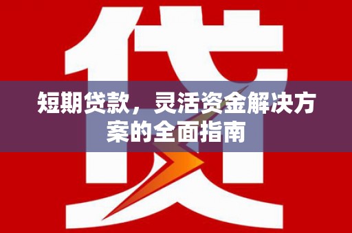镇原短期贷款，灵活资金解决方案的全面指南