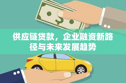 镇原供应链贷款，企业融资新路径与未来发展趋势