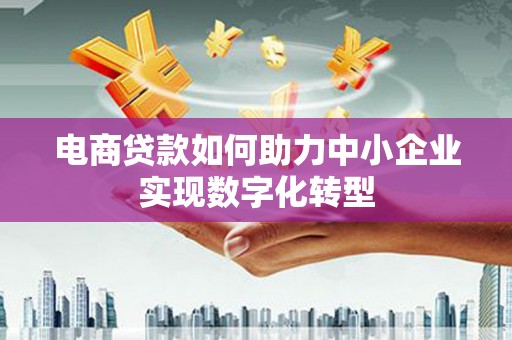 镇原电商贷款如何助力中小企业实现数字化转型