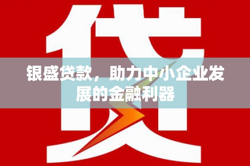 镇原银盛贷款，助力中小企业发展的金融利器