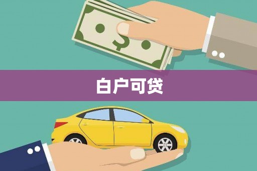 镇原白户可贷