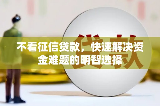 镇原不看征信贷款，快速解决资金难题的明智选择