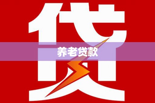 镇原养老贷款