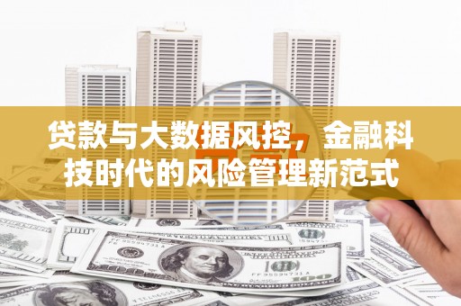 镇原贷款与大数据风控，金融科技时代的风险管理新范式