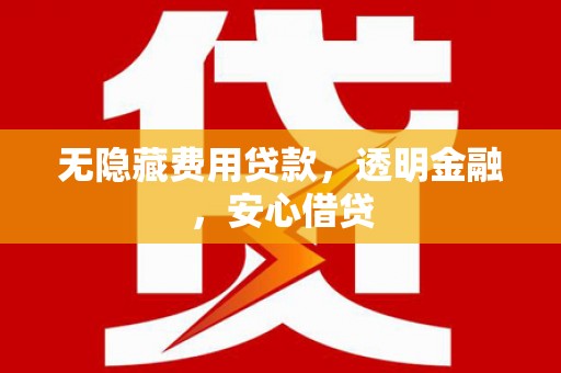 镇原无隐藏费用贷款，透明金融，安心借贷