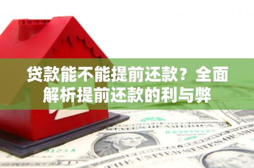 镇原贷款能不能提前还款？全面解析提前还款的利与弊