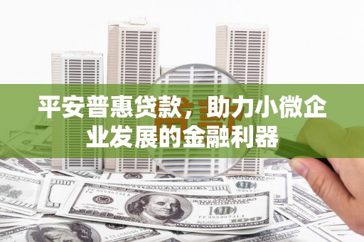 镇原平安普惠贷款，助力小微企业发展的金融利器