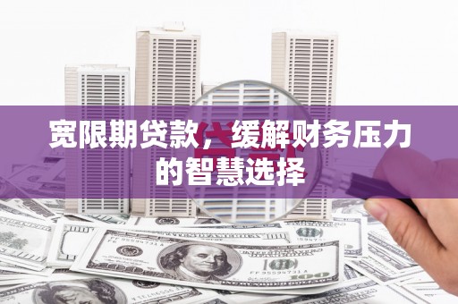 镇原宽限期贷款，缓解财务压力的智慧选择