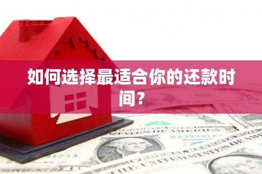 镇原如何选择最适合你的还款时间？