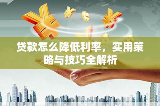 镇原贷款怎么降低利率，实用策略与技巧全解析