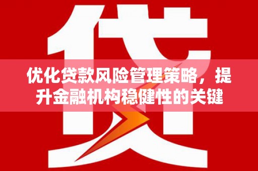 镇原优化贷款风险管理策略，提升金融机构稳健性的关键