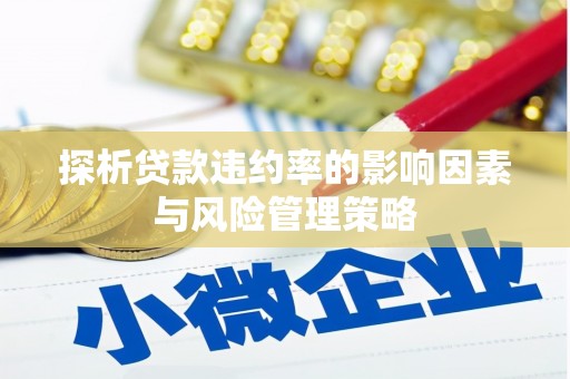 镇原探析贷款违约率的影响因素与风险管理策略