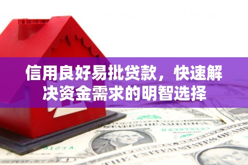 镇原信用良好易批贷款，快速解决资金需求的明智选择