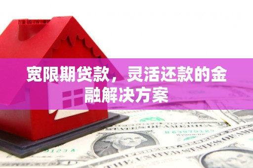 镇原宽限期贷款，灵活还款的金融解决方案