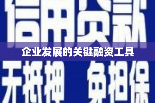 镇原企业发展的关键融资工具