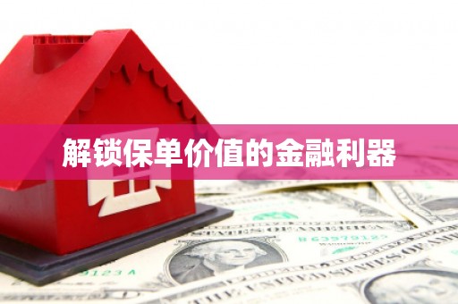 镇原解锁保单价值的金融利器