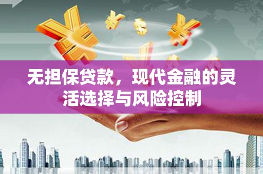 镇原无担保贷款，现代金融的灵活选择与风险控制