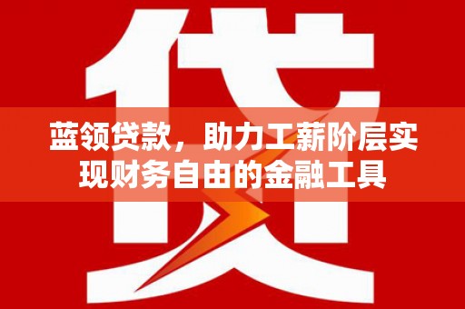 镇原蓝领贷款，助力工薪阶层实现财务自由的金融工具