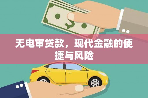 镇原无电审贷款，现代金融的便捷与风险