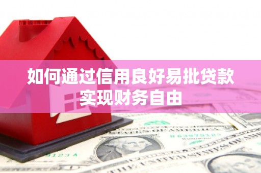 镇原如何通过信用良好易批贷款实现财务自由