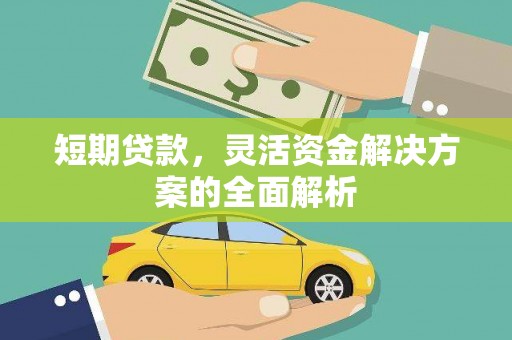 镇原短期贷款，灵活资金解决方案的全面解析