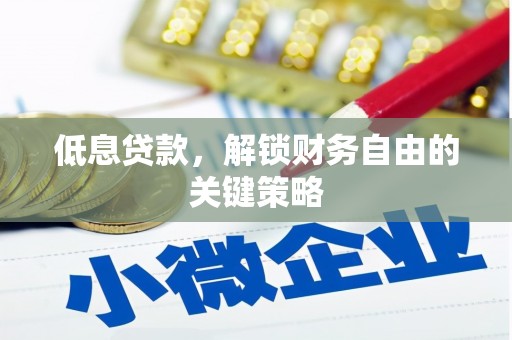 镇原低息贷款，解锁财务自由的关键策略