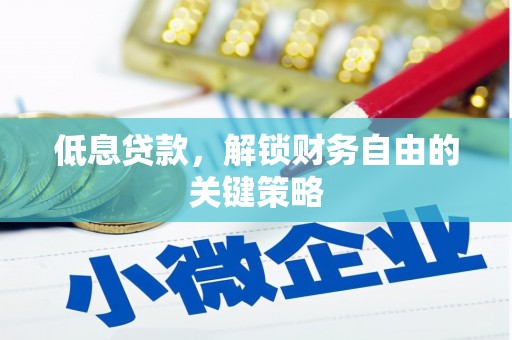 镇原低息贷款，解锁财务自由的关键策略