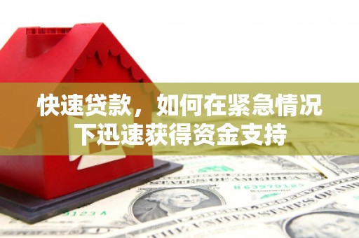 镇原快速贷款，如何在紧急情况下迅速获得资金支持