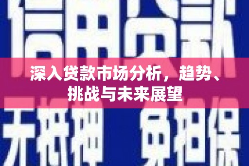 镇原深入贷款市场分析，趋势、挑战与未来展望