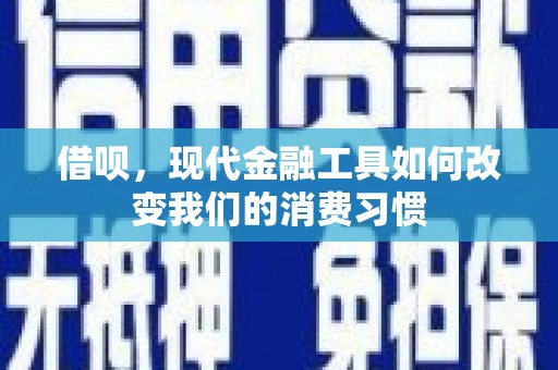 镇原借呗，现代金融工具如何改变我们的消费习惯