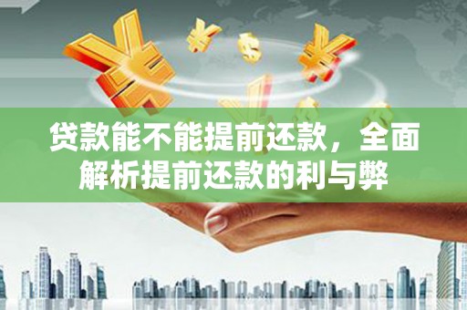 镇原贷款能不能提前还款，全面解析提前还款的利与弊
