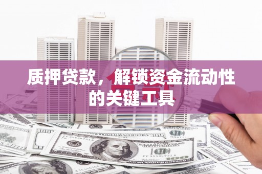 镇原质押贷款，解锁资金流动性的关键工具