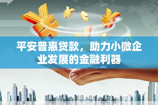 镇原平安普惠贷款，助力小微企业发展的金融利器