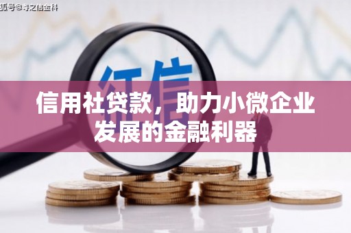 镇原信用社贷款，助力小微企业发展的金融利器