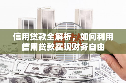 镇原信用贷款全解析，如何利用信用贷款实现财务自由