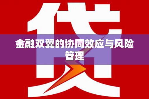 镇原金融双翼的协同效应与风险管理